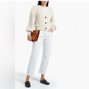 FRAME Le Pixie Slouch  Jeans bleached white size 26 straight